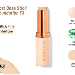 2 Pack Revolution Cream Foundation Stick F3